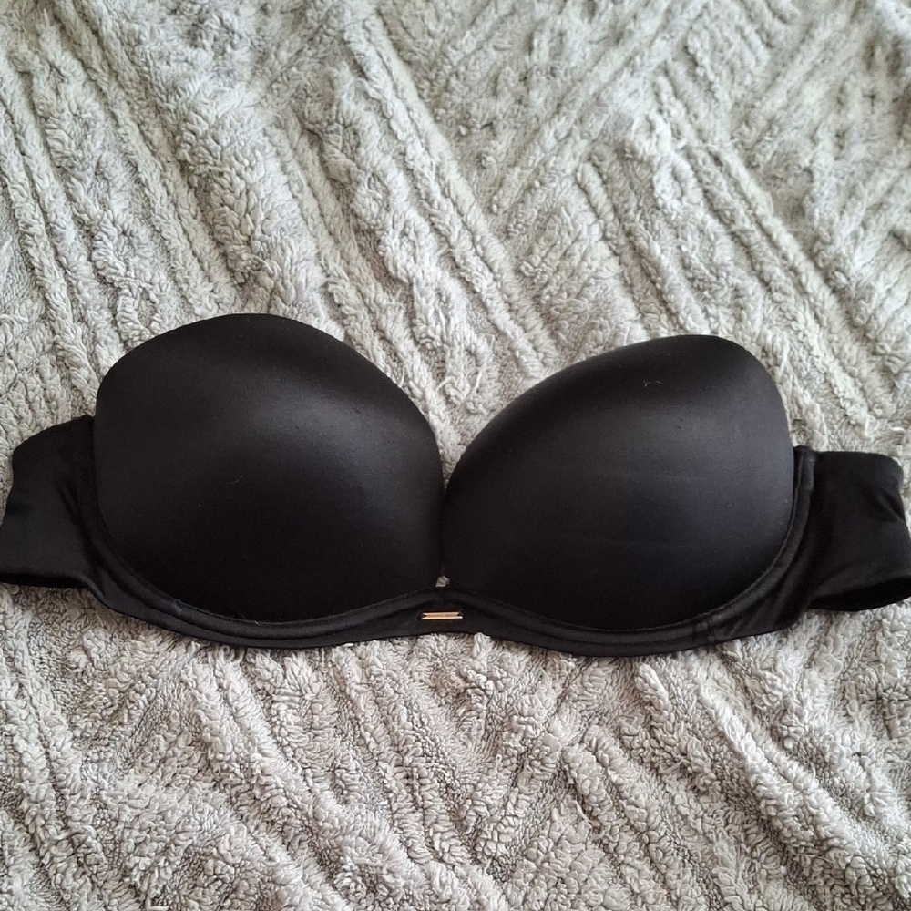 Victoria's Secret Black Strapless Bra 36B
